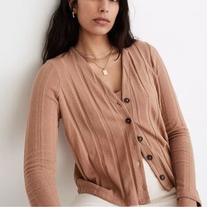 Madewell Ribbed Sweater-Knit Cardigan‎ Size XS